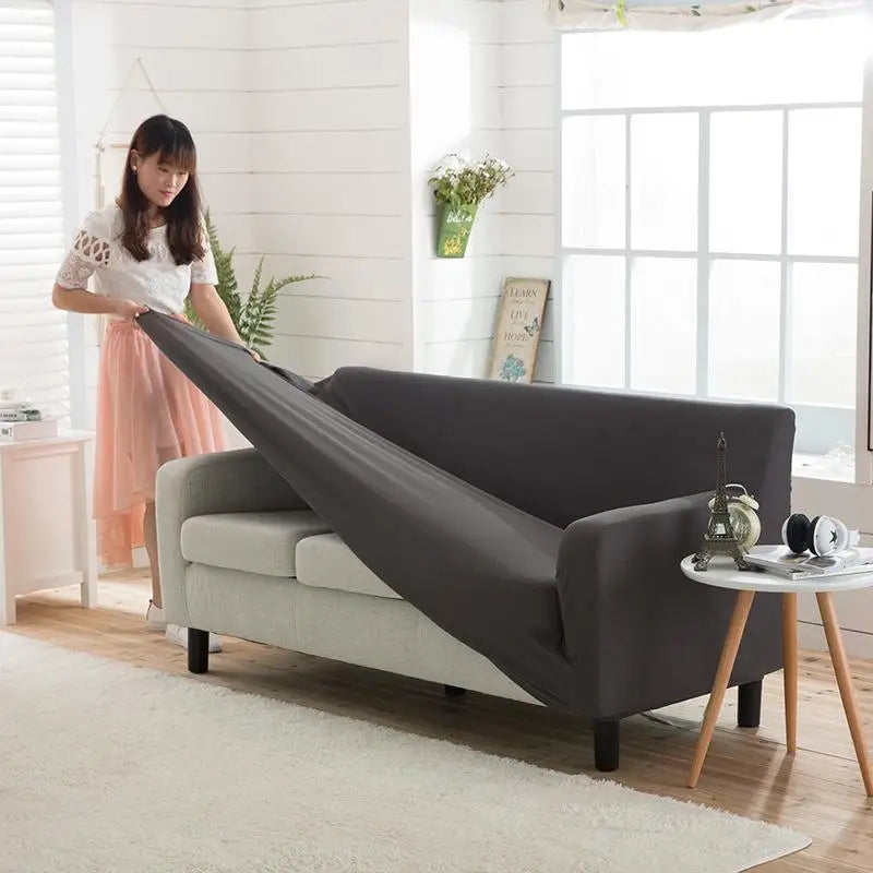 Simple Knitted Elastic Full Cover Combination Sofa Cover Guangfei Changaofa Cuion Pure Color Cloth Art Home Dustproof